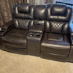 Dual Sofa Recliners, Leather