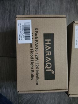 6 Pack 120v E26 Medium Halogen Flood Light Bulbs