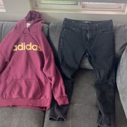 Men Jeans And Hoodie
