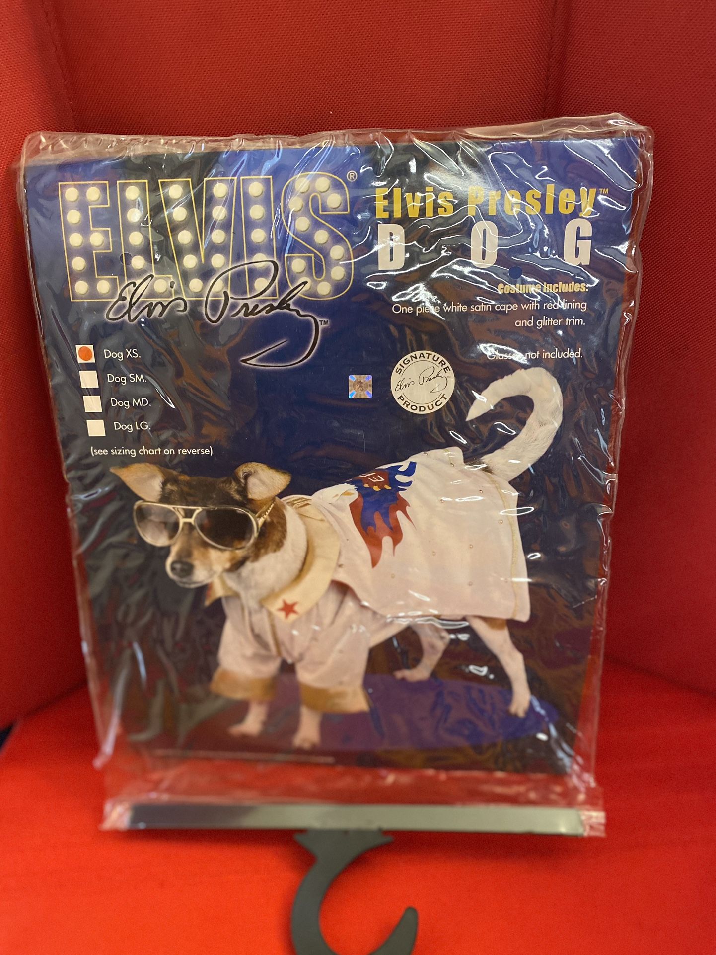 2006 Halloween Costume Pet Dog Elvis Presley Sz XS