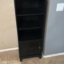Black Wood Bookshelf 