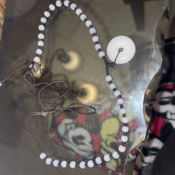 White And Black Necklace