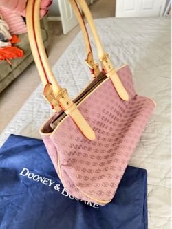 Dooney and Burke lavender purse with dust bag
