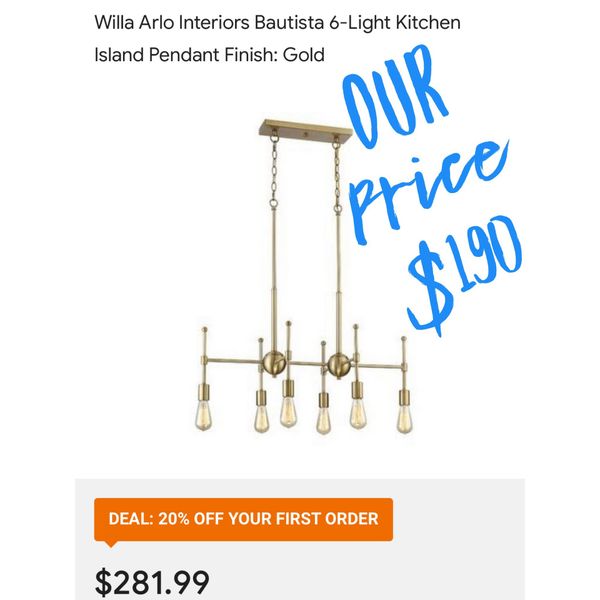 6 Light Kitchen Island Chandelier For In Akron Oh