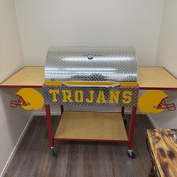 Custom-built USC Charcoal Grill 