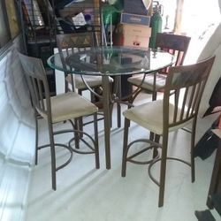 Glass Table And Chairs