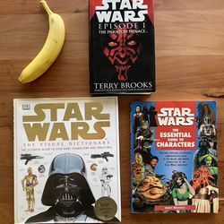 3 Star Wars Collector Item Books - 2 Hardback