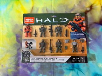Mega Construx Halo UNSC Marine Platoon Pack 138 Pieces, 2020 Mattel