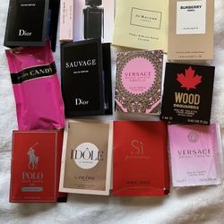 Perfume Sampler Set Lot x 12-13Sample Vials