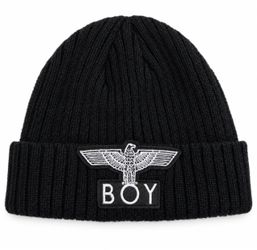 Boy London Eagle Patch Knit Beanie