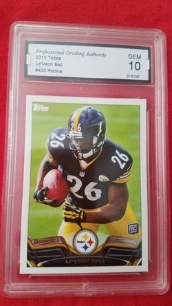 le veon bell football rookie card