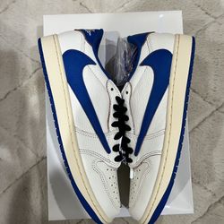 Jordan 1 Retro Low OG SP Fragment x Travis Scott Sail Military Blue