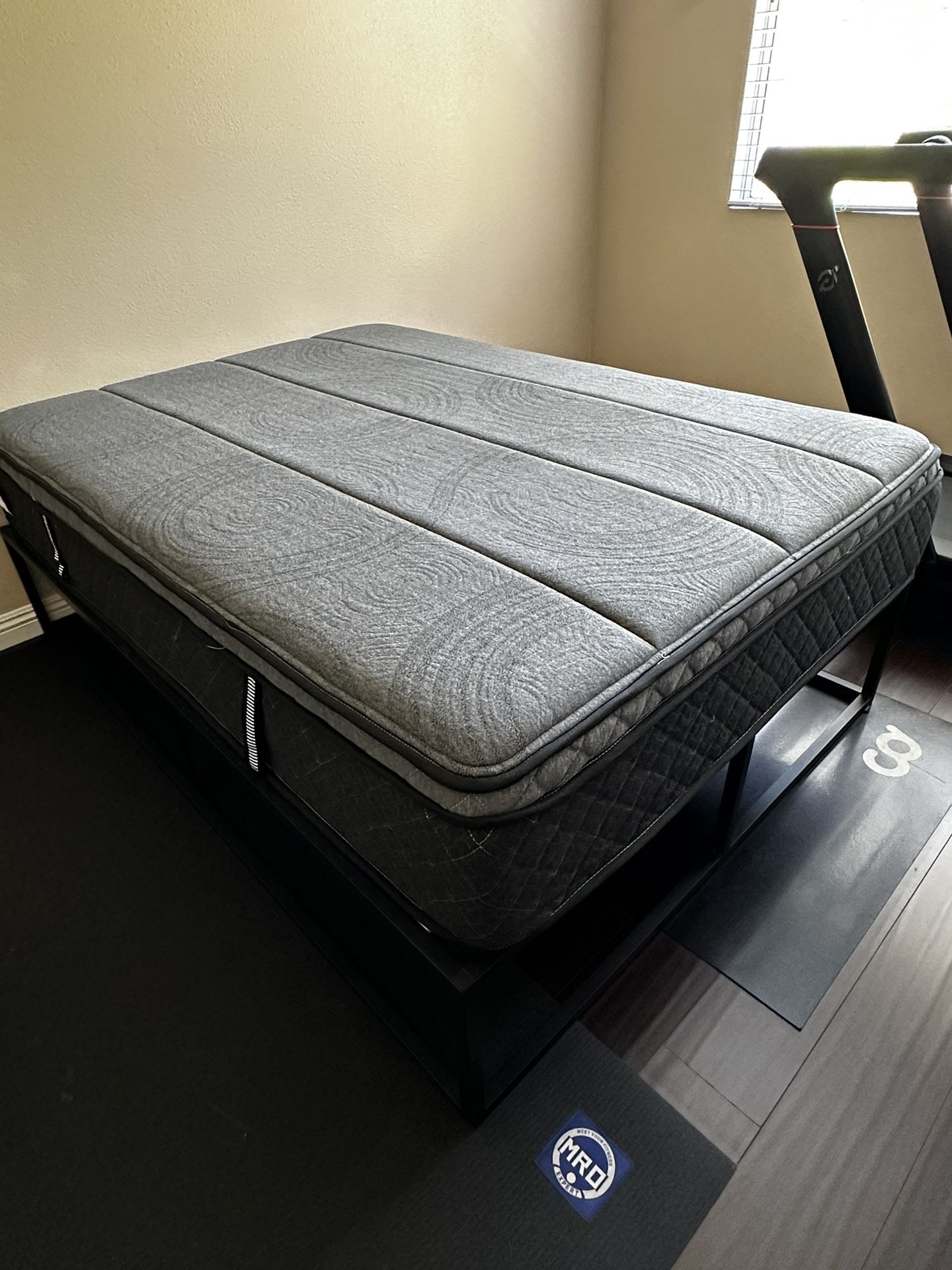 Bed Full Size Pillow top Mattress and Platform Bed 200 obo for Sale