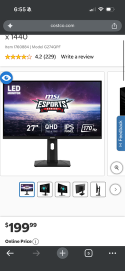 Year old gaming monitor