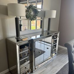 Z GALLERIE Omni Mirrored Buffet Table Dresser