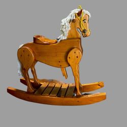 Little Wooden Rocking Pony For Kids