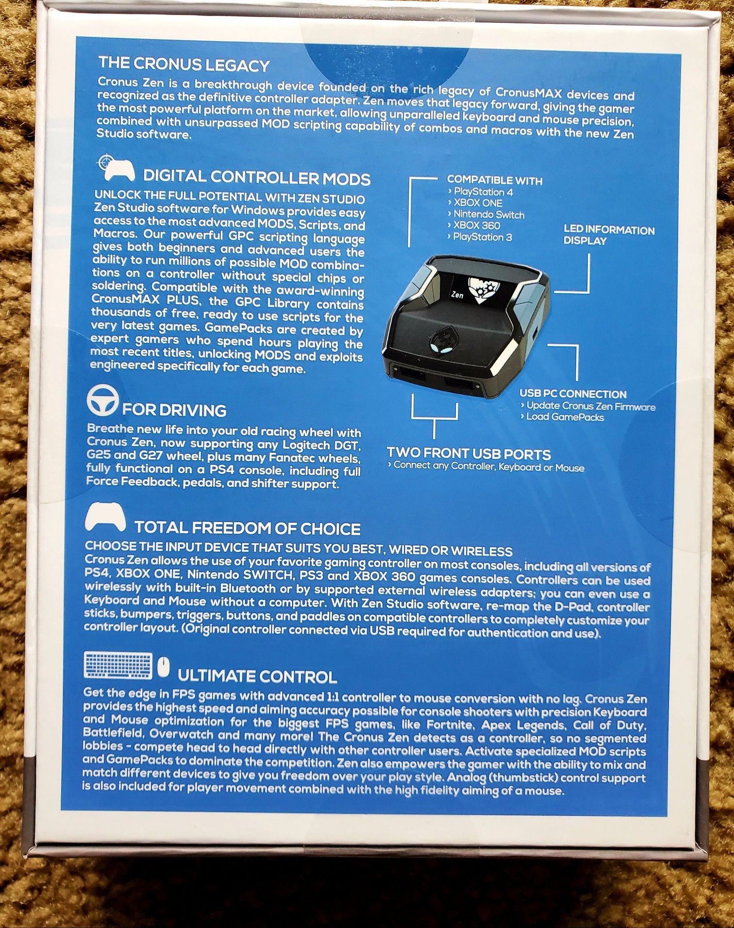 Logitech G27 & Cronusmax Plus (PS4 compatible)