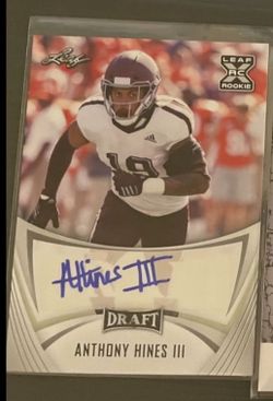 Anthony Hines III Autographed Rookie Card