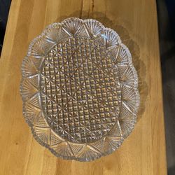 Lenox Crystal Clear Plate Platter Easter