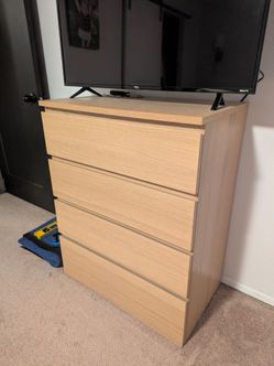 IKEA 4-Drawer Dresser Oak Veneer