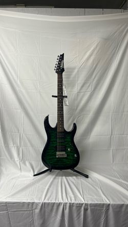 Ibanez Gio Electric Guitar Green Burst Quilt Top
