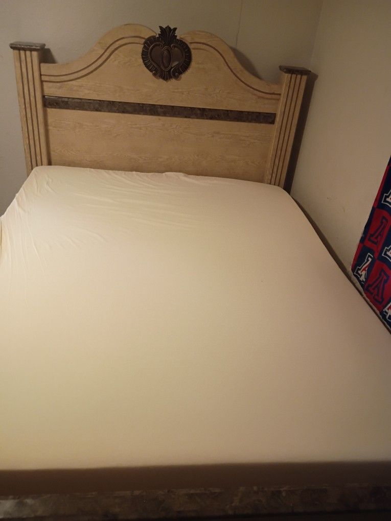 Bed Frame And Mattress And Box spring 