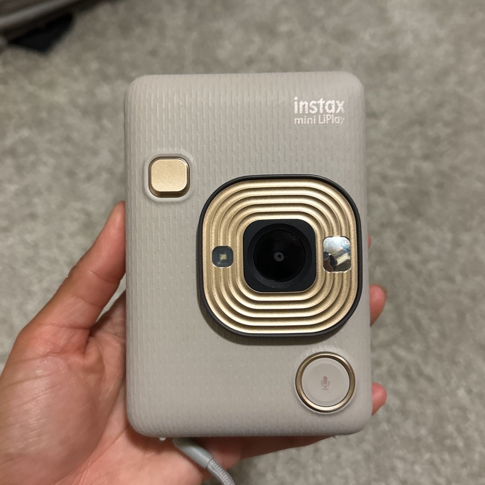 Instax Mini Liplay Beige Gold