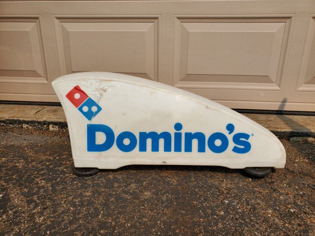 Domino’s Pizza Working Magnetic Car Topper Lighted Delivery Driver Sign