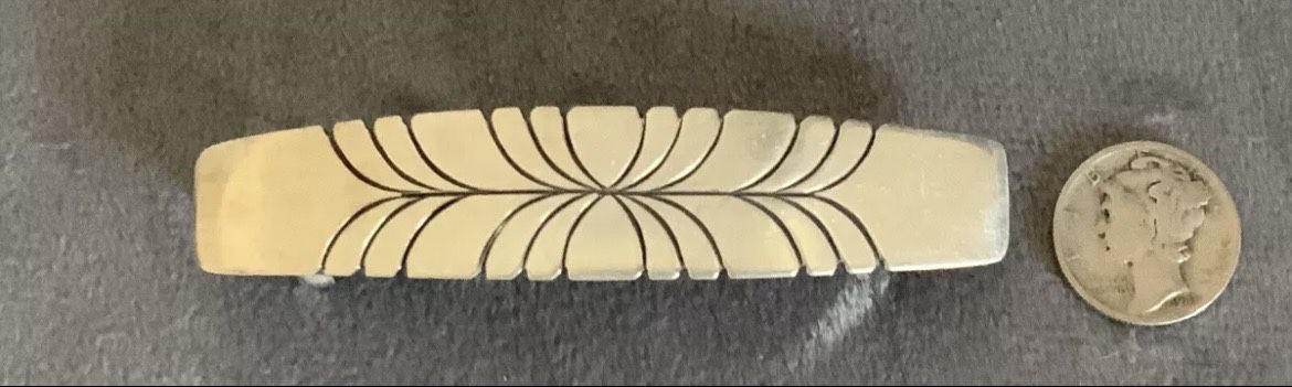 sterling silver  Vintage Hair barrette Made In France Rare