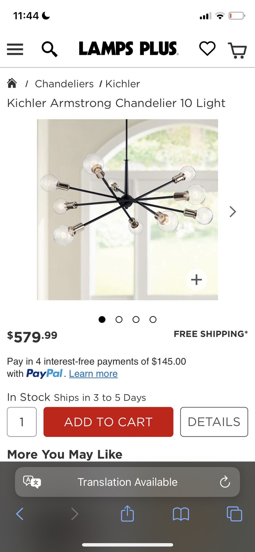 Sputnik Chandelier