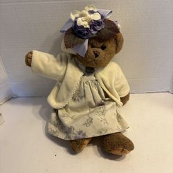 SUMMER Bearington Bear 14" #1471 Yellow Dress w Flower Collectible Series