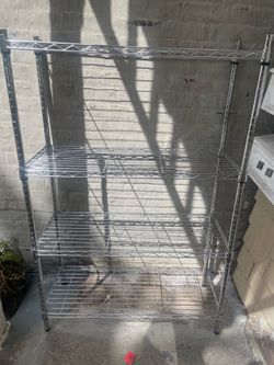 36" L×14" W×54" H Metal Shelf with 4 Tier Adjustable Layer Rack