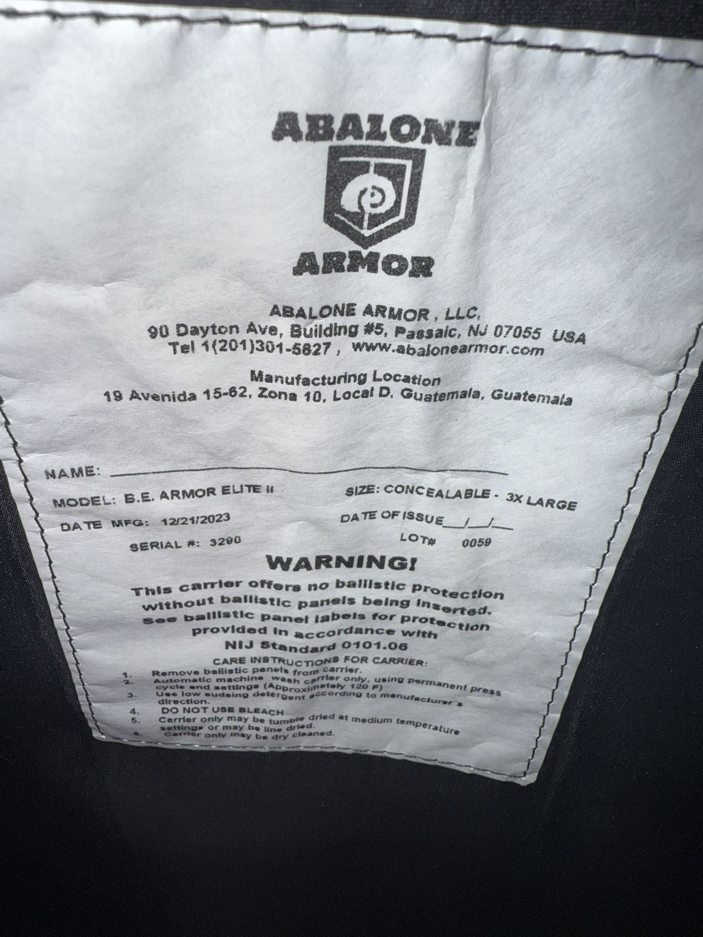 Bullet Proof Vest