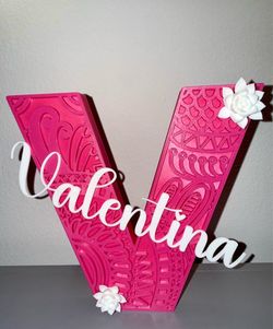 STRATA 3D Prints - Detailed Initial Letter