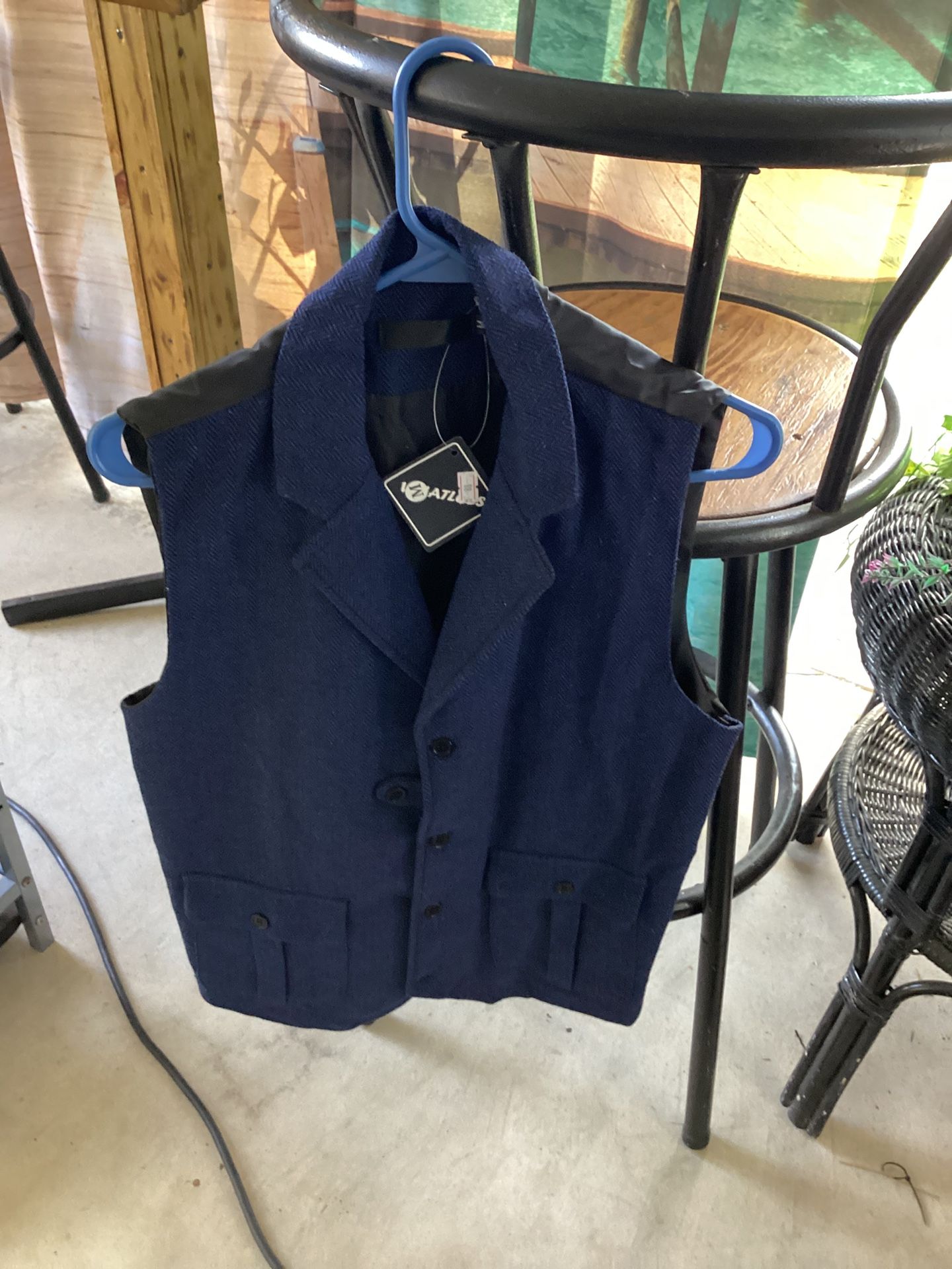 Navy Blue Men's Vest
