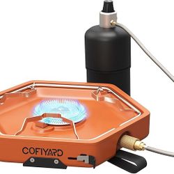 1-Burner Propane Stove Portable Camping Stove with Carry Strap