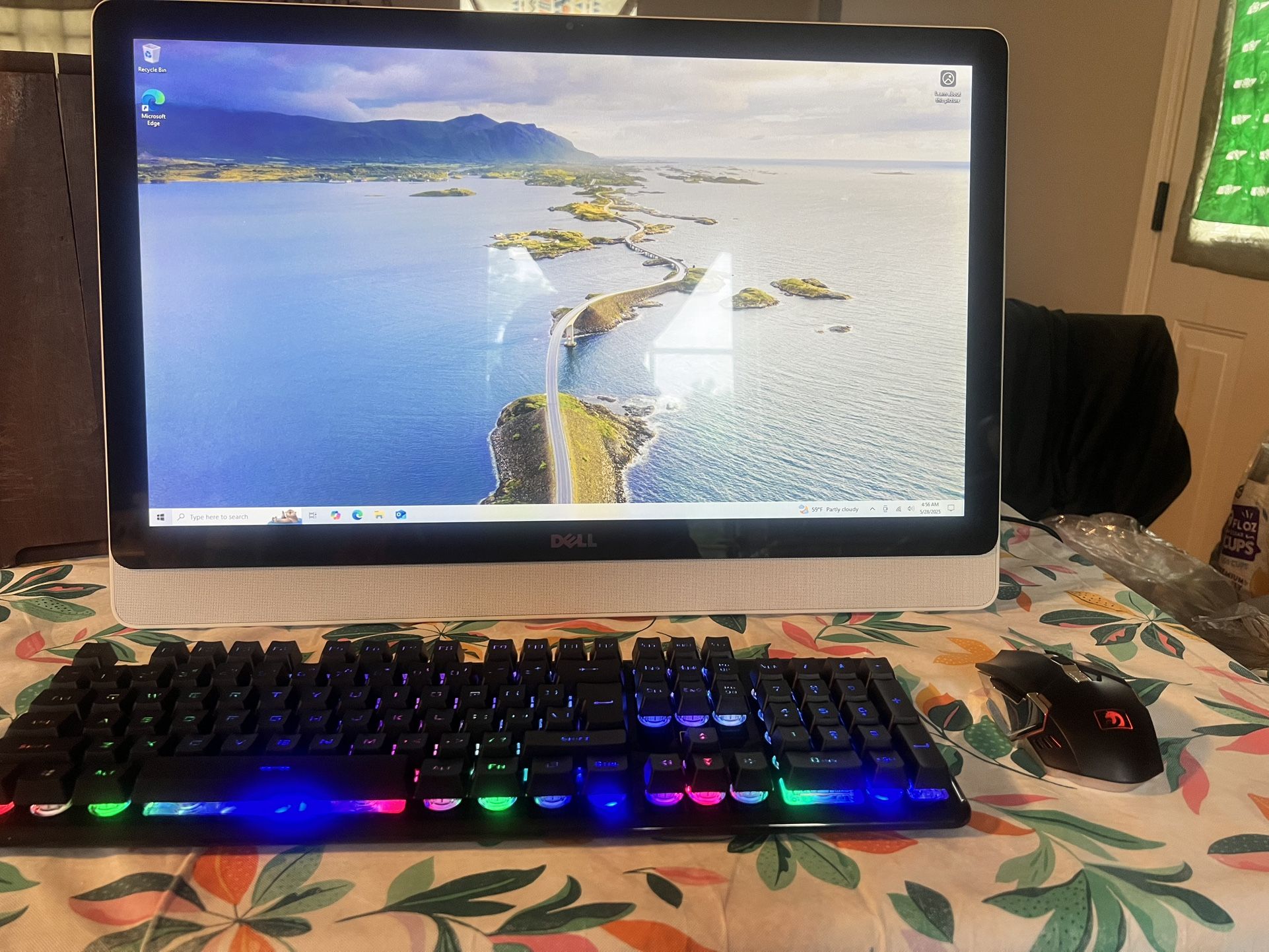 Dell All-in-One Touchscreen PC + RGB Gaming Keyboard & Mouse