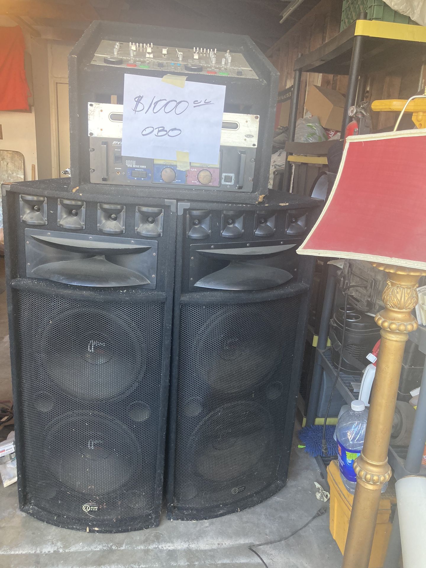Dj Equipment With 4 15S