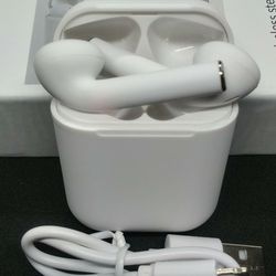White 5.0 Auto Connect Wireless Bluetooth Earbuds