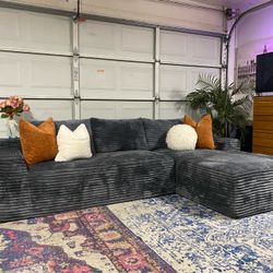 Free Delivery Soft Velvet Suede Sectional Couch Sofa