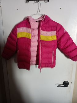 Little Girls Snow Jacket Windbreaker Pink Size 6