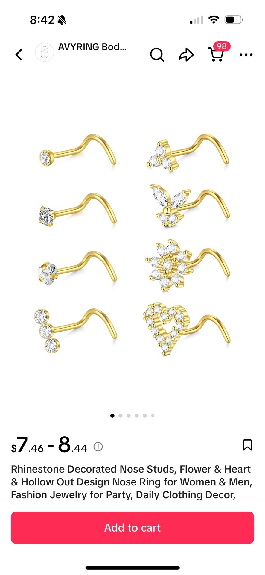 20 Gauge Nose Rings