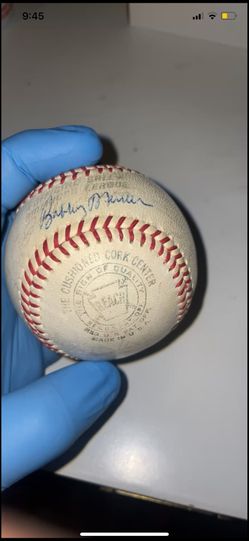 Rare 1965-66 Mickey Mantle + Bobby Murcer Signed Baseball