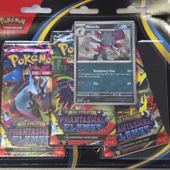 Phantasmal Flames Sneasel 3-Booster Blister Pack