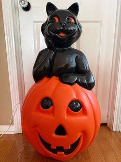 General Foam 34” Black Cat/Pumpkin Blow Mold (Halloween Blow Molds)
