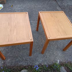 Mid Century End Table Pair