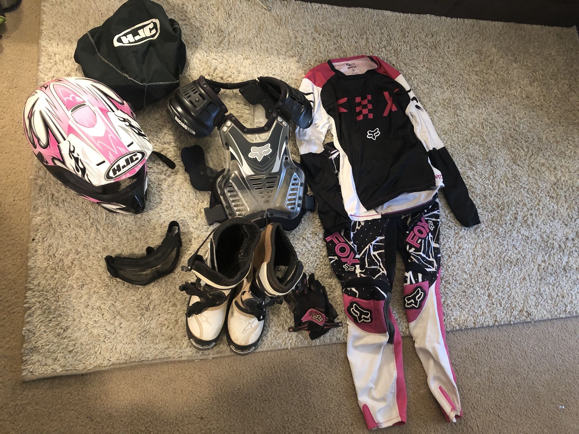 Women’s Pink and Black Riding Gear