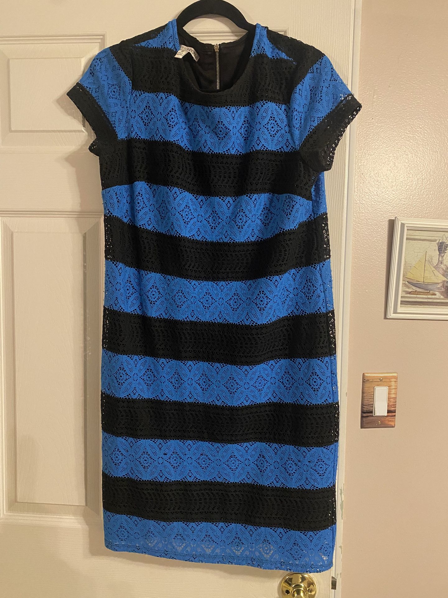 Black And Blue Maggie London Dress
