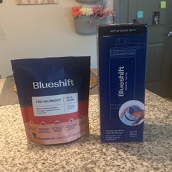 Blueshift Pre-Workout and Sidekick Bottle