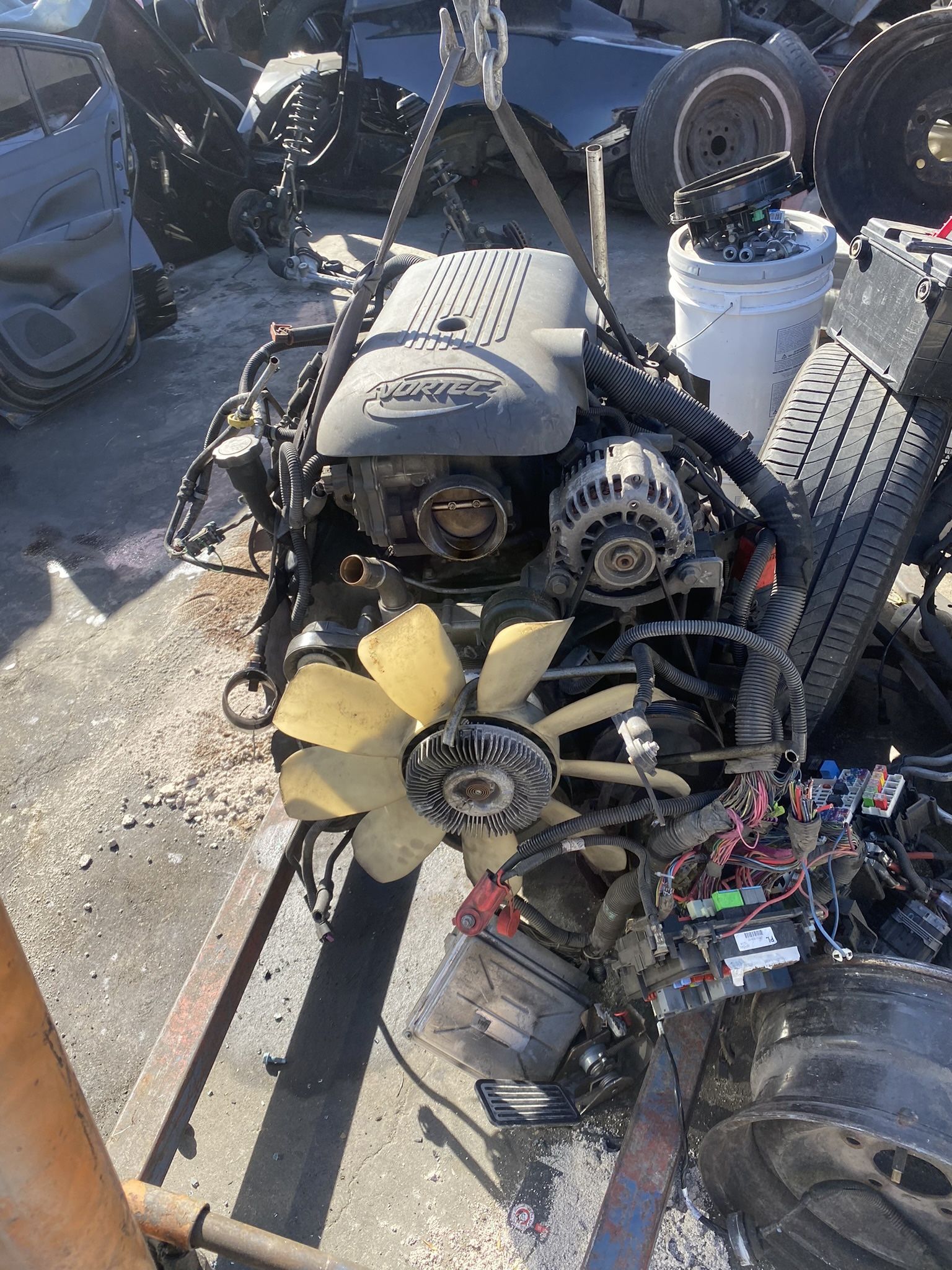 6.0 Chevy Motor And Transmission 131,000 Miles